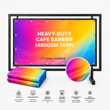 Heavy-Duty Cafe Barrier (480gsm Tarp) — view 1