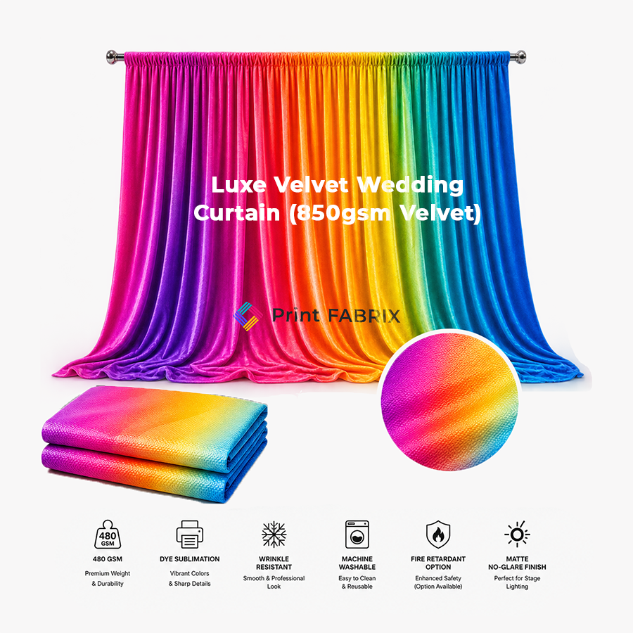 Luxe Velvet Wedding Curtain (850gsm Velvet)