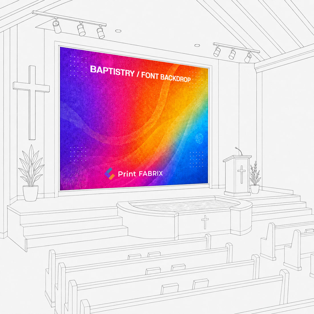 Baptistry / Font Backdrop