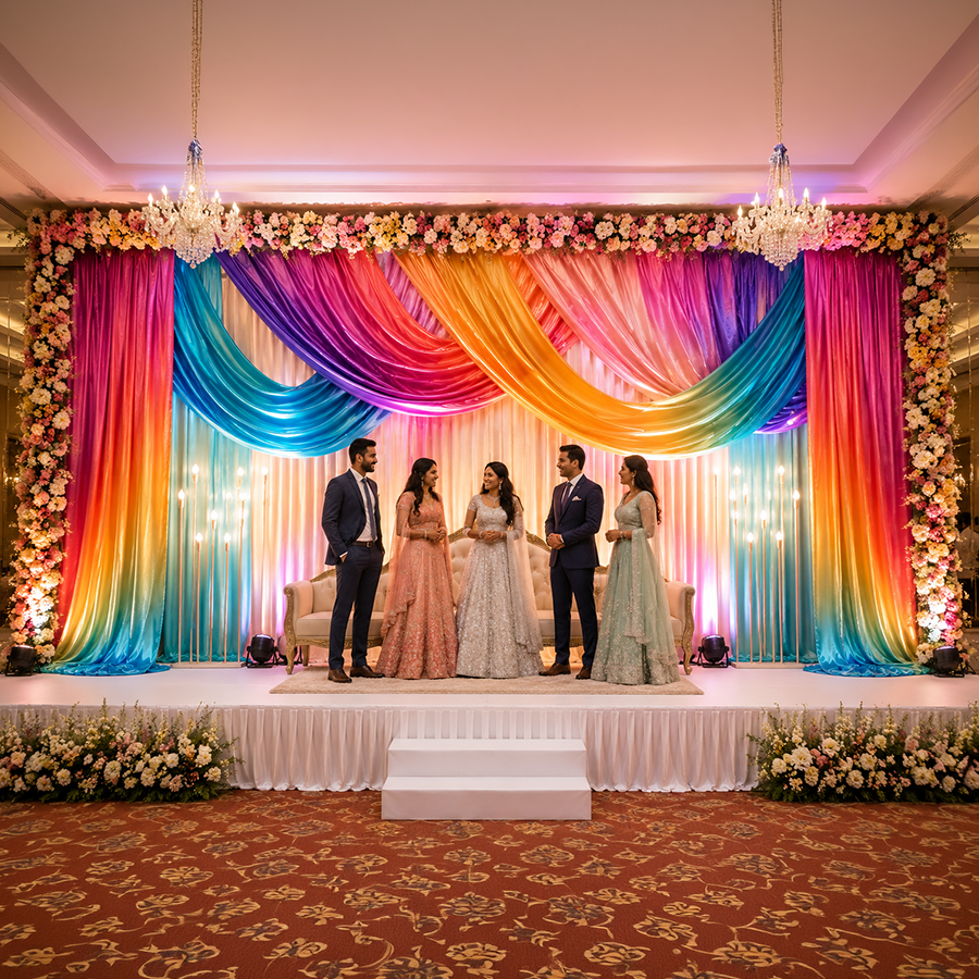 Shiny Satin Wedding Drape (120gsm Shiny)
