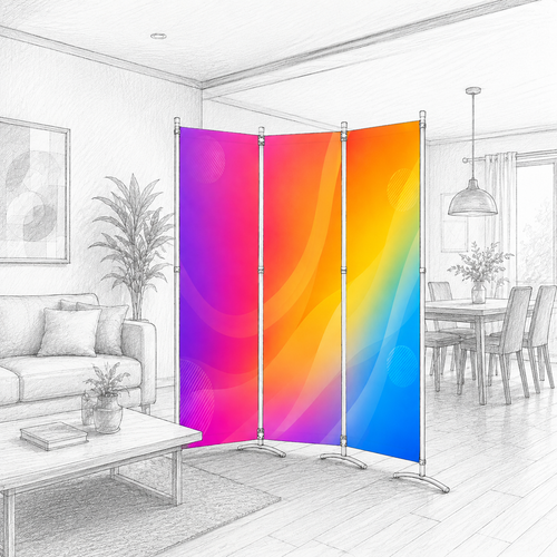 3-Panel Folding Divider