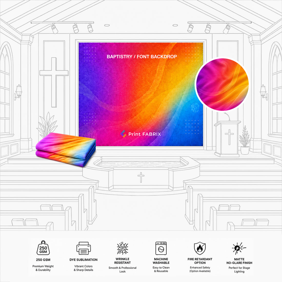 Baptistry / Font Backdrop