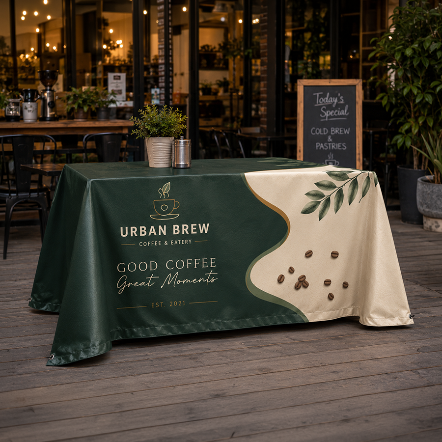 Heavy-Duty Cafe Barrier (480gsm Tarp)