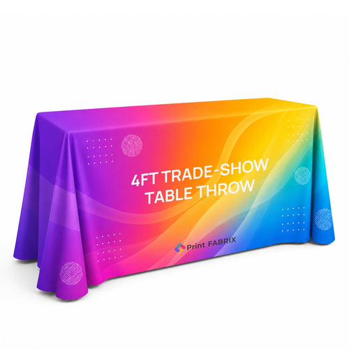 4 ft Trade-Show Table Throw