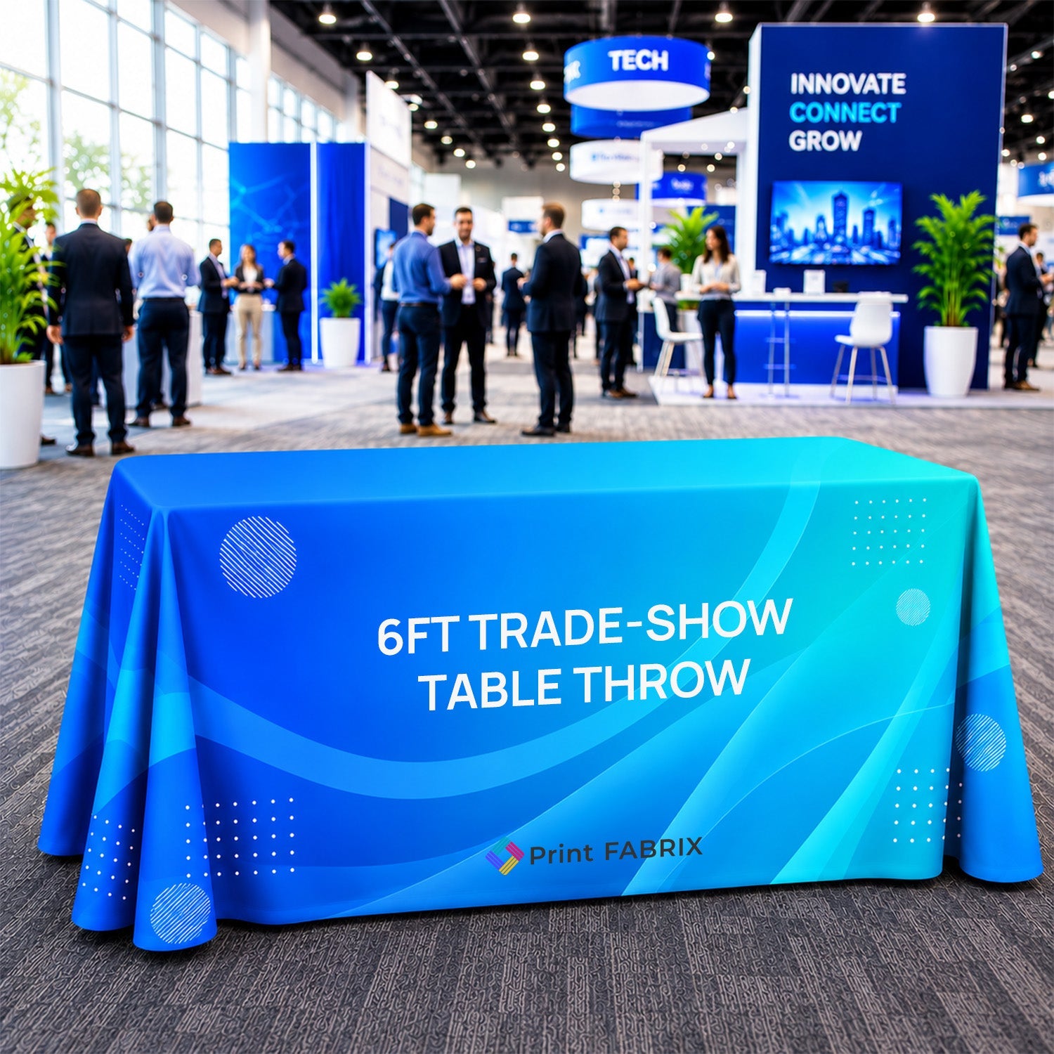 6 ft Trade-Show Table Throw