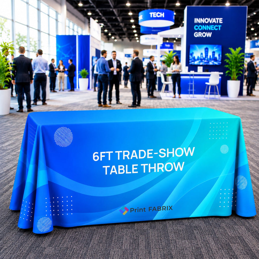 6 ft Trade-Show Table Throw