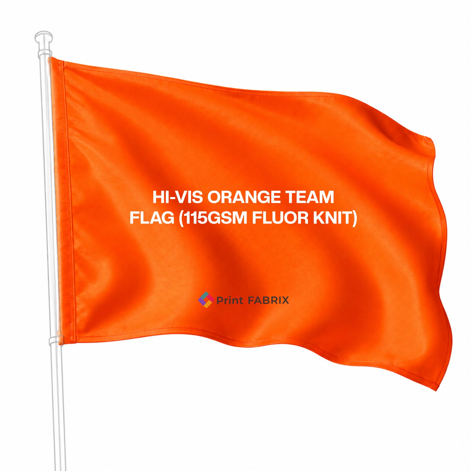 Hi-Vis Orange Team Flag (115gsm Fluor Knit)