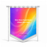 Silver-Sheen Parade Banner (130gsm Silver Satin) — view 2