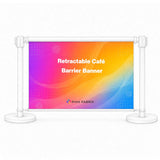 Retractable Café Barrier Banner — view 2