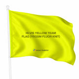 Hi-Vis Yellow Team Flag (115gsm Fluor Knit) — view 2