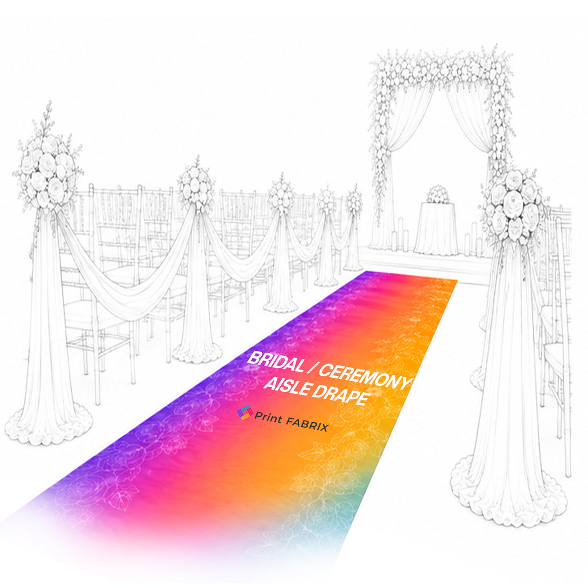 Bridal / Ceremony Aisle Drape