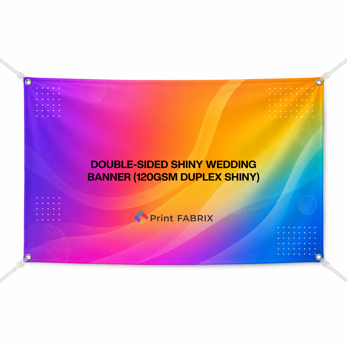Double-Sided Shiny Wedding Banner (120gsm Duplex Shiny)