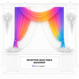 Reception Head-Table Backdrop — view 3