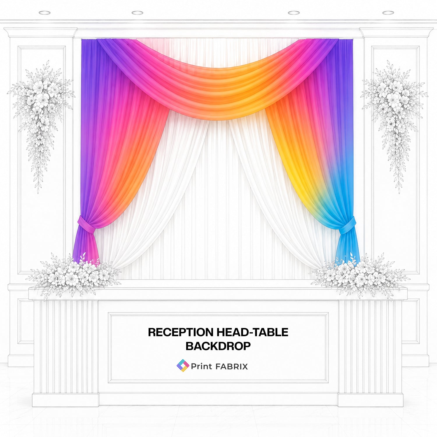 Reception Head-Table Backdrop