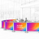 Bar-Height Café Barrier — view 1