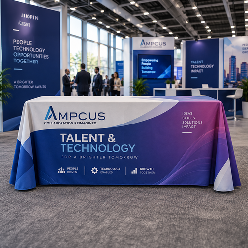 4 ft Trade-Show Table Throw