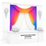 Reception Head-Table Backdrop — view 2