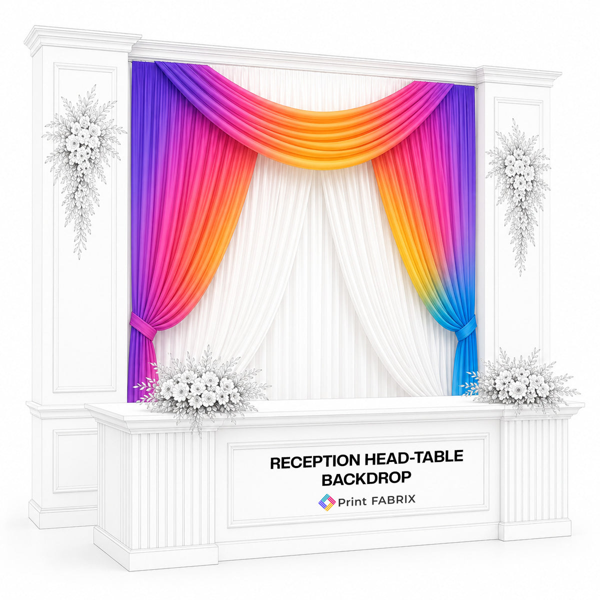 Reception Head-Table Backdrop
