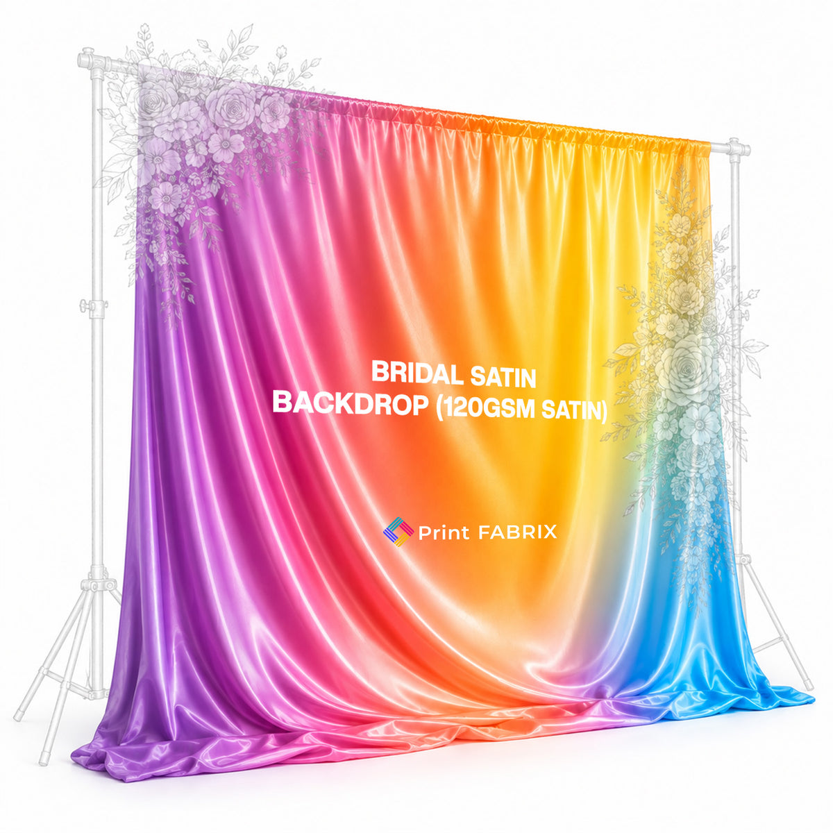Bridal Satin Backdrop (120gsm Satin)