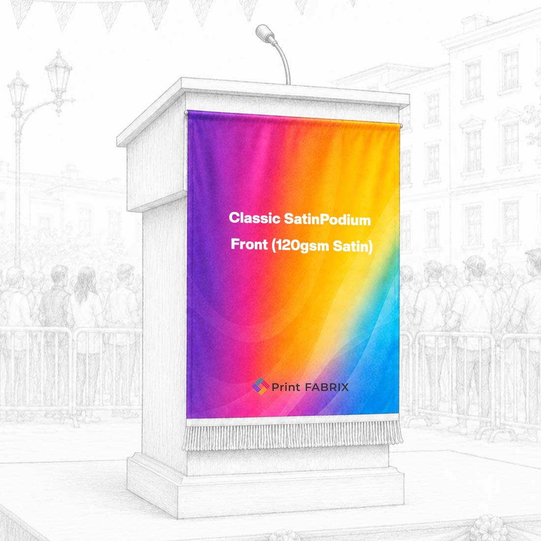 Classic Satin Podium Front (120gsm Satin)