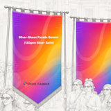 Silver-Sheen Parade Banner (130gsm Silver Satin) — view 3