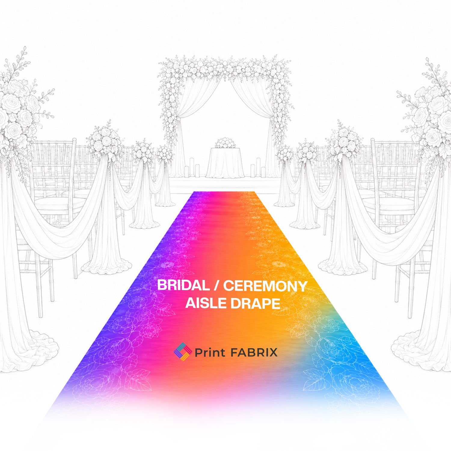 Bridal / Ceremony Aisle Drape