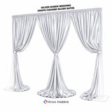 Silver-Sheen Wedding Drape (130gsm Silver Satin) — view 2