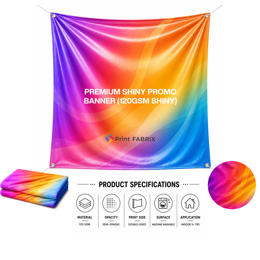 Premium Shiny Promo Banner (120gsm Shiny)