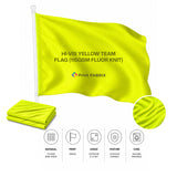 Hi-Vis Yellow Team Flag (115gsm Fluor Knit) — view 1