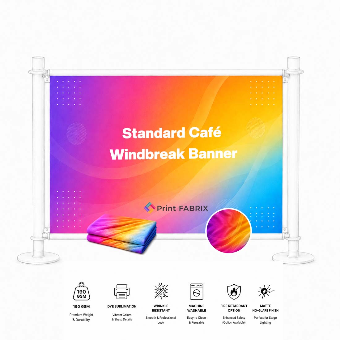 Standard Café Windbreak Banner