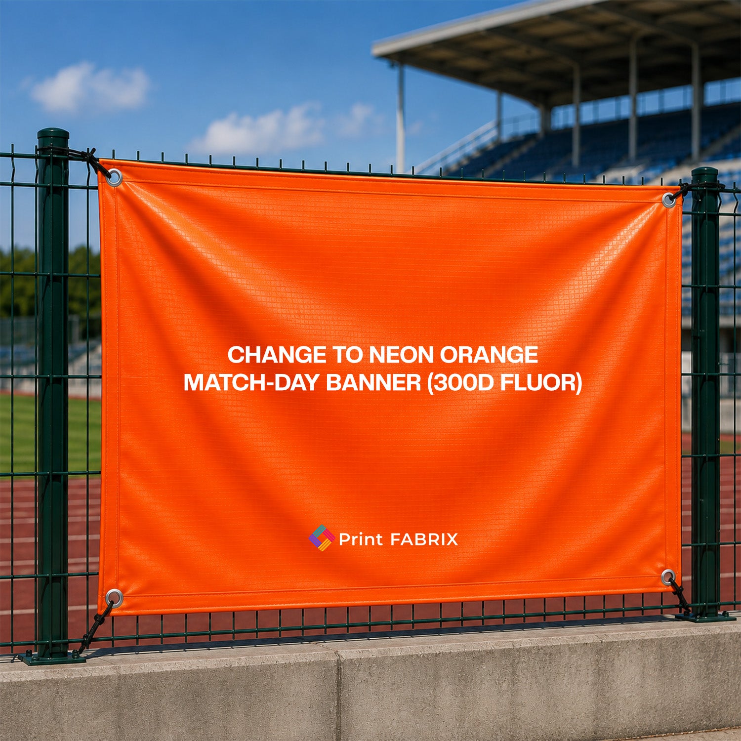 Neon Orange Match-Day Banner (300D Fluor)