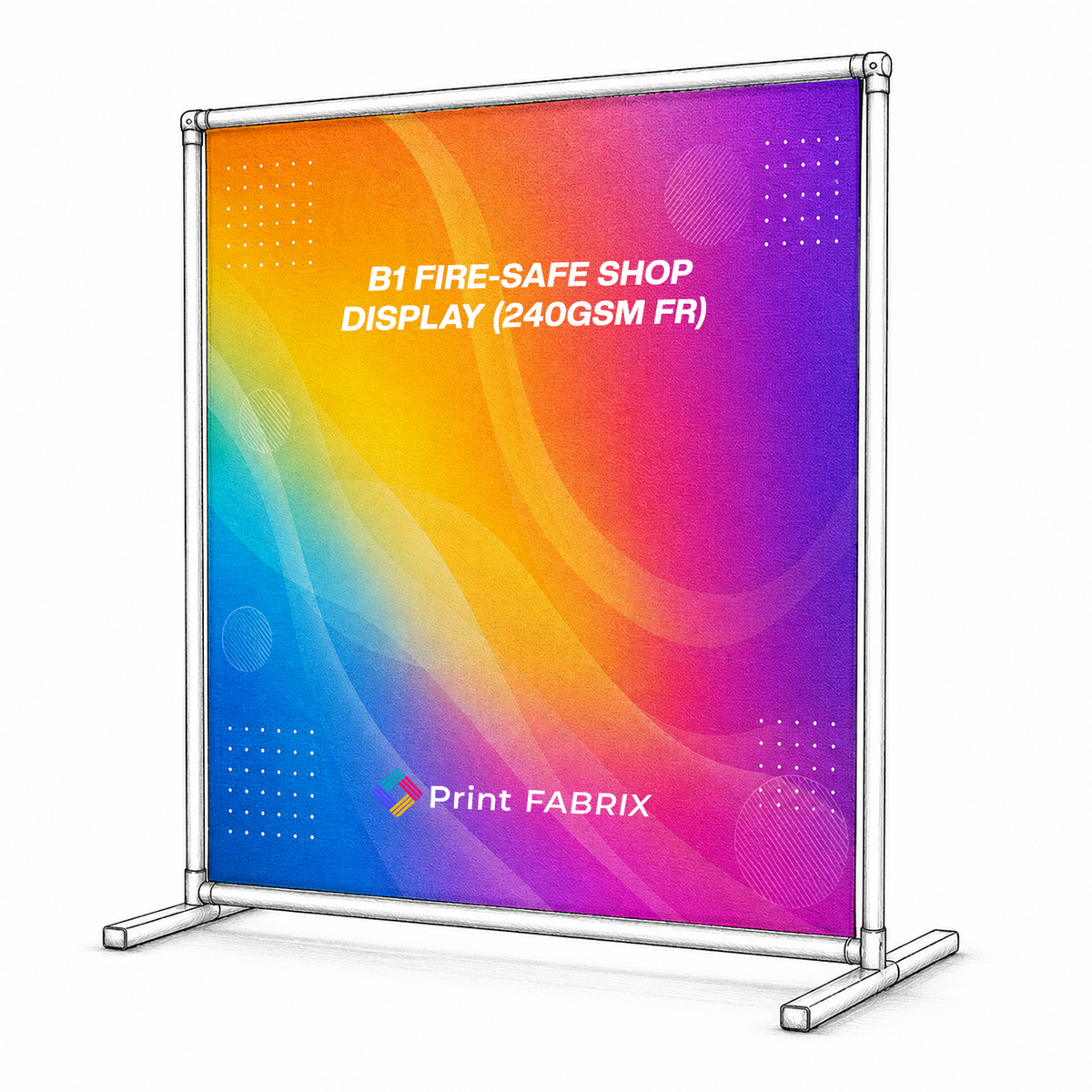 B1 Fire-Safe Shop Display (240gsm FR)