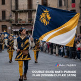 Double-Sided Satin Parade Flag (120gsm Duplex Satin) — view 4