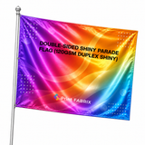 Double-Sided Shiny Parade Flag (120gsm Duplex Shiny) — view 2