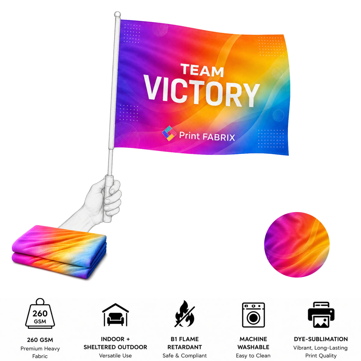 Fan / Hand-Held Team Flag