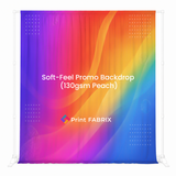 Soft-Feel Promo Backdrop (130gsm Peach) — view 2