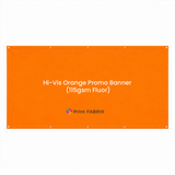 Hi-Vis Orange Promo Banner (115gsm Fluor) — view 2