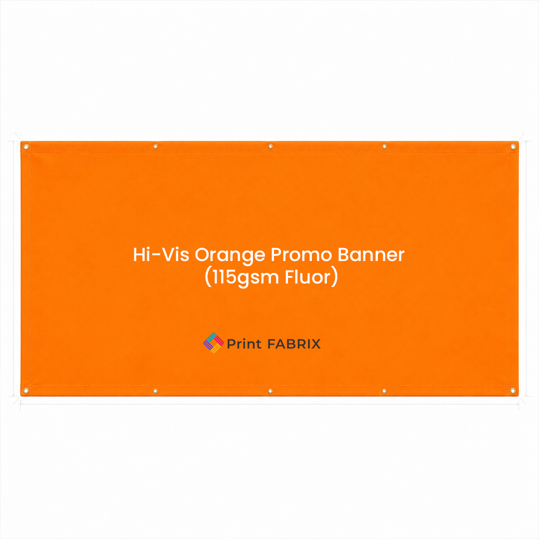Hi-Vis Orange Promo Banner (115gsm Fluor)