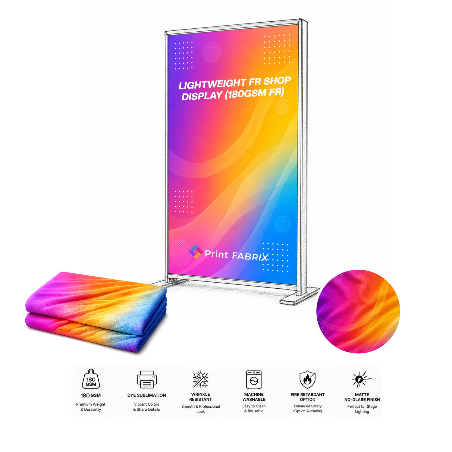 Lightweight FR Shop Display (180gsm FR)