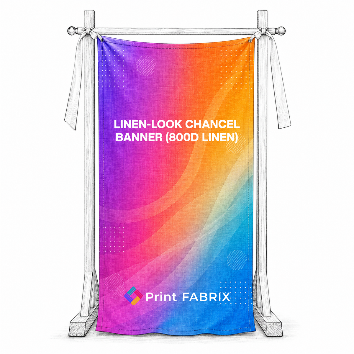 Linen-Look Chancel Banner (800D Linen)