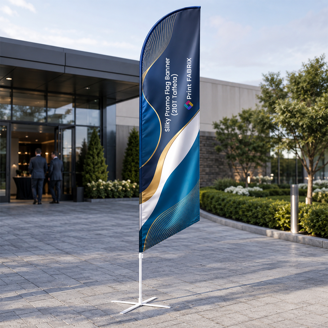 Silky Promo Flag Banner (210T Taffeta)