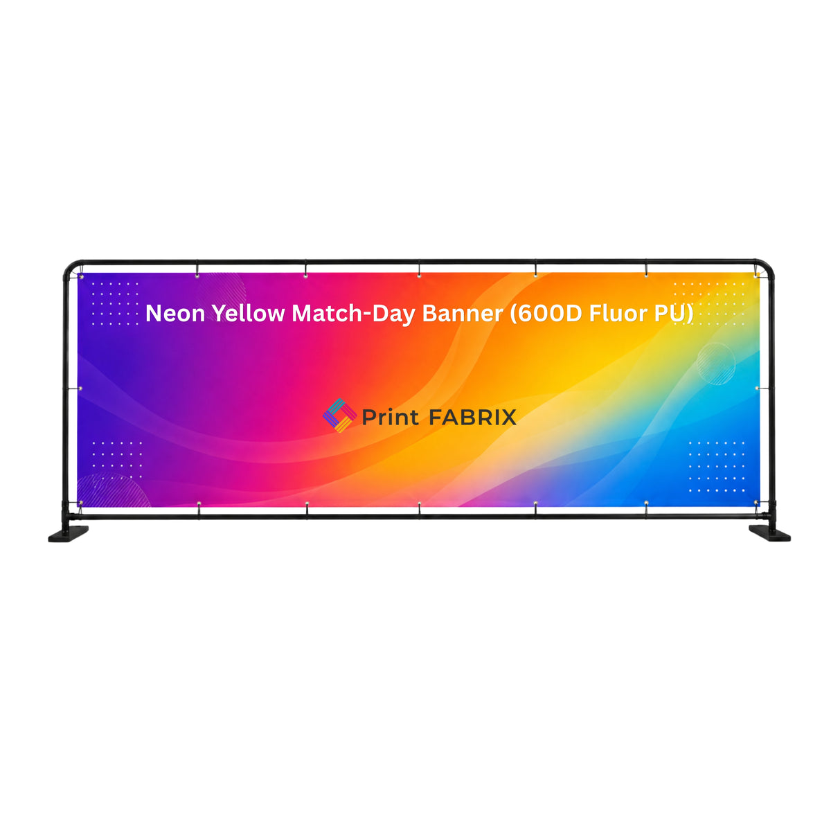 Neon Yellow Match-Day Banner (600D Fluor PU)