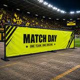 Neon Yellow Match-Day Banner (600D Fluor PU) — view 3