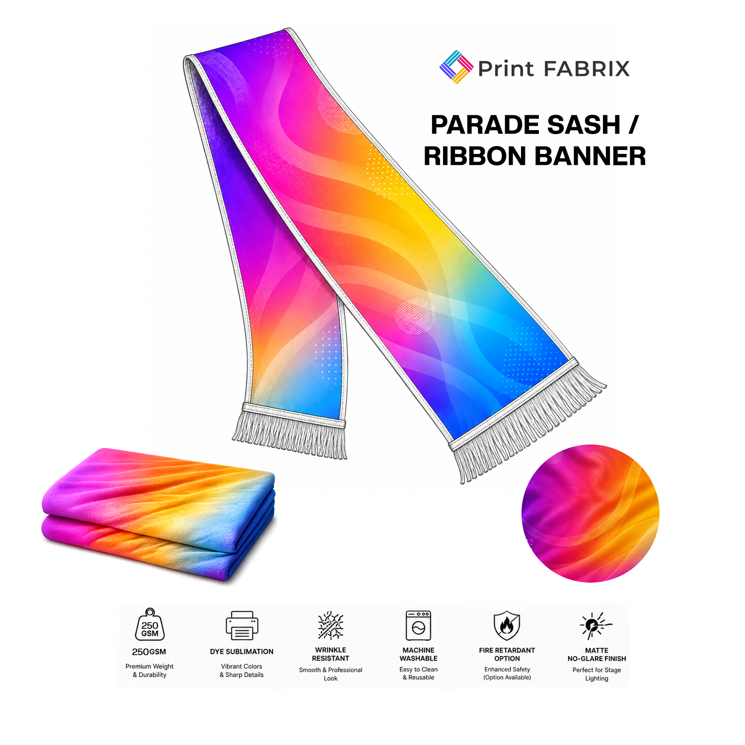 Parade Sash / Ribbon Banner