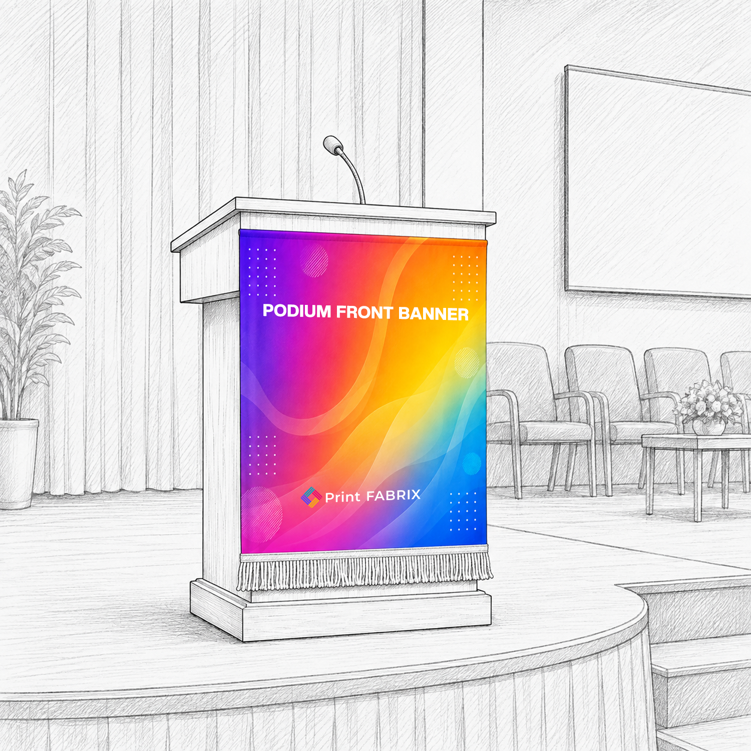 Podium Front Banner