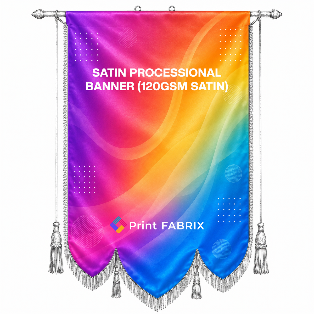 Satin Processional Banner (120gsm Satin)