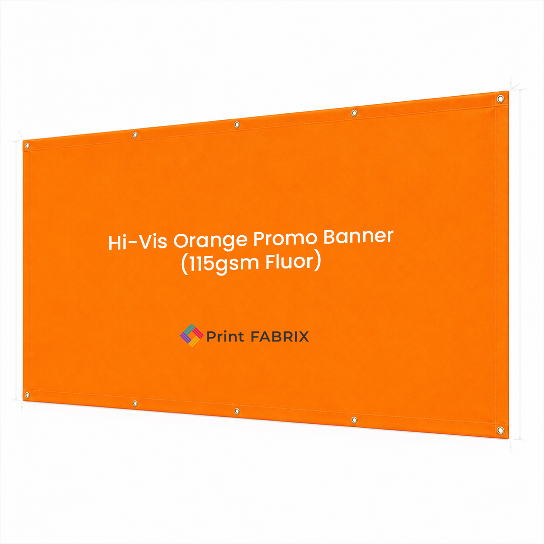Hi-Vis Orange Promo Banner (115gsm Fluor)