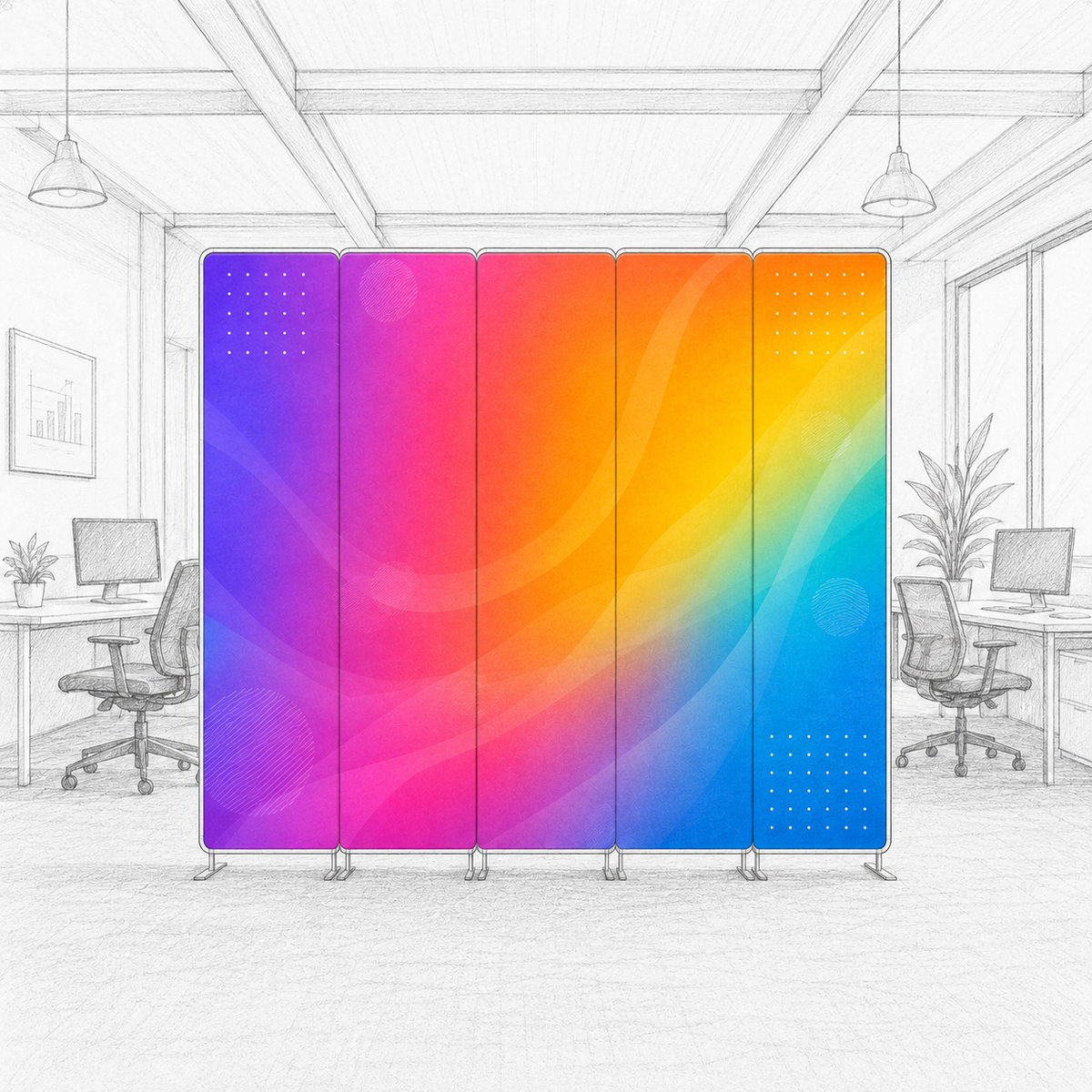Acoustic Office Divider (280gsm Felt)