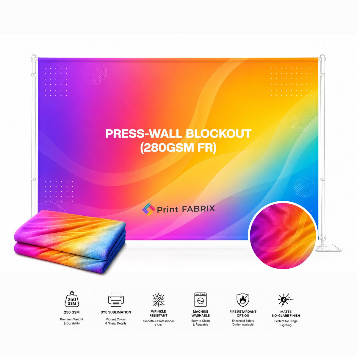 B1 Press-Wall Blockout (280gsm FR)