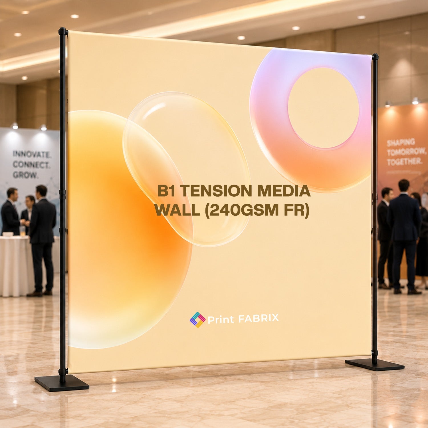 B1 Tension Media Wall (240gsm FR)